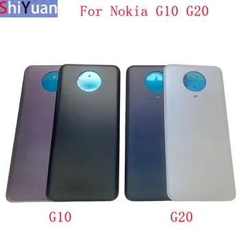 Pil Kapağı Arka Arka Kapı Konut Case Nokia G10 G20 Pil Kapağı Yapışkanlı Etiket ile Onarım Parçaları