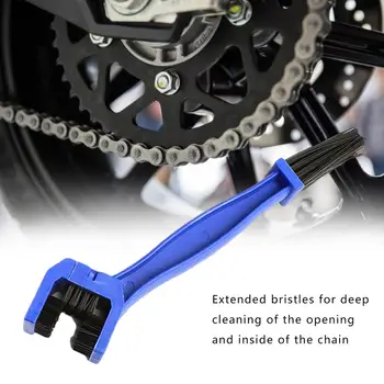 Plastik Bisiklet Motosiklet Zinciri Fırça Çift kafa İçbükey Temizleme Fırçası Dişli Grunge Fırça Temizleyici Açık Temizleyici ScrubberTool