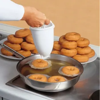 Plastik donut yapma makinesi Waffle Kalıpları Mutfak Aksesuarı Bakeware Çörek Makinesi Kek Kalıbı Bisküvi Kurabiye Dıy Pişirme Aracı