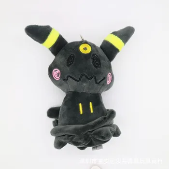 POKEMON 12-15cm Doldurulmuş Oyuncaklar Anahtarlık Anime Peluş Bebek Mimikyu Pikachu Eevee Aile Kawaii Yumuşak Sırt Çantası Dekor Karikatür Sevimli