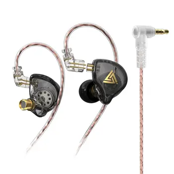 QKZ AK6 artı Kulakiçi Kablolu Kulak kancası 3.5 mm Jack Cep Telefonu Kulaklık Dinamik Ayrılabilir Kablo Kulaklık Mavi Mic Olmadan