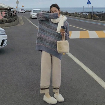 Rahat Pantolon Bayan Gevşek Yüksek Bel 3XL Kalınlaşmak Yeni Kore Tarzı Ayak Bileği Uzunluğu Moda Tüm Maç harem pantolon Günlük Popüler Ins