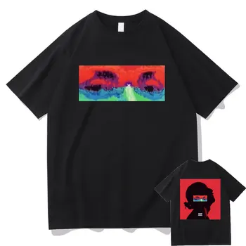 Rap Lomepal Jeannine Konser Hip Hop Müzik Albümü Çift Taraflı baskı t-shirt Adam Streetwear Erkek Kadın Moda Büyük Boy T-shirt