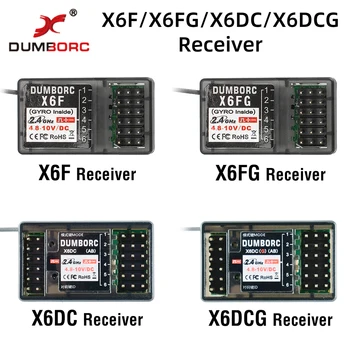 RC Servo DUMBORC X6F / X6FG/X6DC / X6DCG 2.4 G 6CH Radyo Kontrol Sistemi Alıcısı X4 X5 X6 X6P Verici RC Araba Tekne