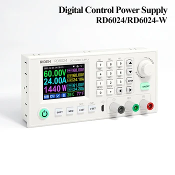 RD6024-W 24A 12V 36V 48V 60V Ayarlanabilir Adım Aşağı Dijital Sabit Gerilim Akım Güç Kaynağı 2.4 İnç Renkli Ekran