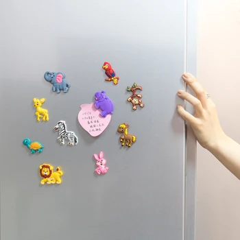 Renkli Ulaşım Araçları Karikatür Buzdolabı Çıkartmalar Çocuk Odaları Oyuncaklar Buzdolabı Mıknatısı Çocuklar için Bebek Eğitim Oyuncak Hediye