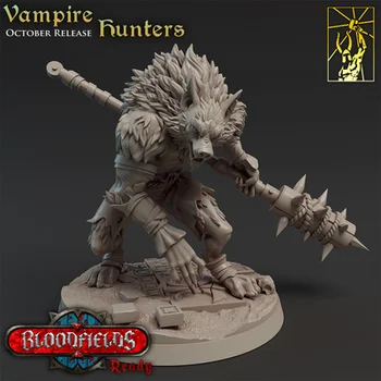 Reçine modeli Vampir avcısı insan elf cüce kurtadam Dungeons Dragons dnd koşu grubu kurulu oyunu savaş satranç modeli