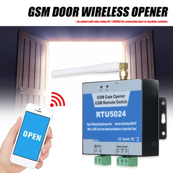 RTU5024 GSM Kapısı Açıcı Röle Anahtarı uzaktan kumandalı kapı Erişim Kablosuz Kapı Açacağı Anahtarı Ücretsiz Çağrı 850/900/1800/1900MHz