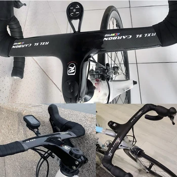 RXL SL Yol Bisikleti Gidon 2021 Yeni Entegre gidon 400/420 / 440mm 3K Parlak T700 Karbon Fiber Bisiklet Gidon