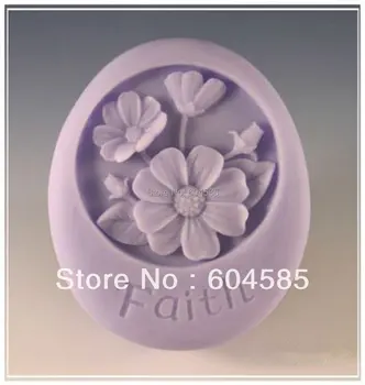S101 Çiçek İnanç 50088 Zanaat Sanat Silikon Sabun kalıp Craft Kalıpları DIY El Yapımı sabun kalıpları
