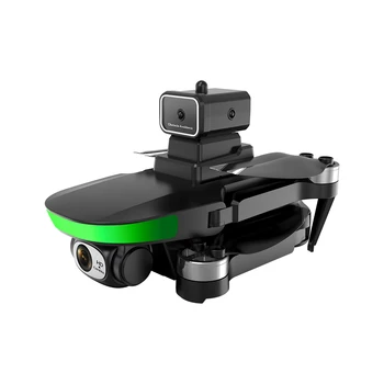 S5S Mini Drone 4K Çift HD Kamera Engellerden Kaçınma Optik Akış Konumlandırma Fırçasız RC Drone Katlanabilir Quadcopter Oyuncaklar Hediyeler