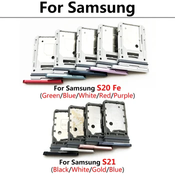 Samsung Galaxy S20 Fe S21 Çift SIM Çift SIM Metal Plastik Nano Sım Kart Tepsi Mikro SD Yuvası Tutucu