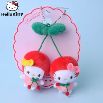Sanrio Kuromi Benim Melody Hello Kitty Kiraz Peluş Broş Yumuşak Anahtarlık Kolye Peluş Saç Halat Karikatür Sevimli Hayvanlar Bebek Hediyeleri