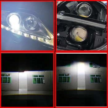 SANVİ 3.0 Bi LED Lensler Farlar için Çift Buz Lens Otomatik LED Projektör Far Hella G5 3R Projektör 110W Araba İşık Güçlendirme