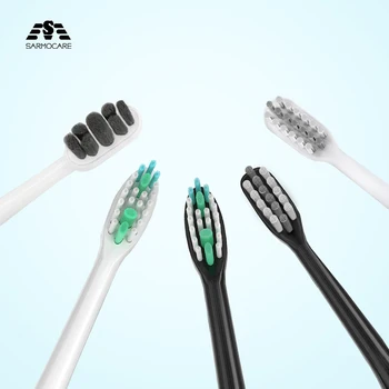 Sarmocare 2 adet/grup Diş Fırçaları Kafa S100 ve S200 Ultra sonic sonic Elektrikli Diş Fırçası Fit Elektrikli Diş Fırçaları Kafa
