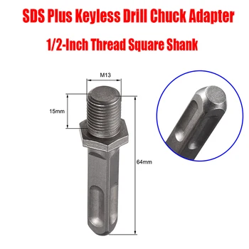 SDS Plus Matkap Chuck Adaptörü Elektrikli Matkap İçine bir Tornavida somun Sıkma / Çekiç Matkap / Etki Sürücü / Dönüştür - 1/2