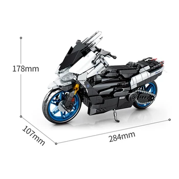 SEMBO Şehir Motosiklet Moto Yarış Araba Yapı Taşları Motobike Araçlar Modeli Tuğla Eğitici Oyuncaklar Çocuk Hediyeler için