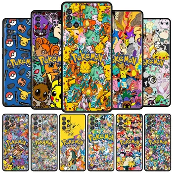 Serin Anime Pokemon Logosu Samsung Galaxy A52 A12 A51 A32 A71 A21s A22 A53 A23 A33 A11 A03 A13 A31 A72 Kılıf Yumuşak Telefon Kapak