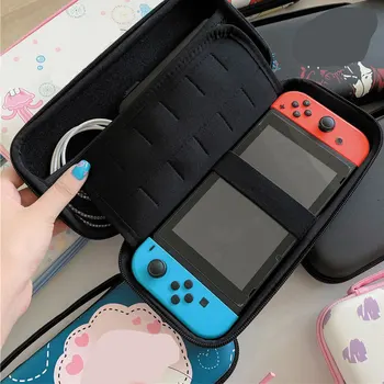 Sevimli Karikatür Anime saklama çantası Nintendo Anahtarı İçin Oled Oyun Konsolu Kutusu Seyahat Taşıma Çantası JonCon koruyucu Kılıf