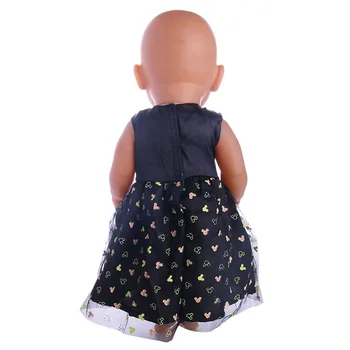 Sevimli Küçük Baskı Noktalı Gazlı Bez Etek oyuncak bebek giysileri İçin 18 İnç amerikan oyuncak bebek Kız ve 43 Cm Yeni Doğan bebek nesneleri, bizim Nesil