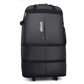 Seyahat masalı 32/36 İnç Spinner su geçirmez taşınabilir Seyahat Bavul Naylon kumaş kumaşlar, hava taşıyıcı çanta, Katlanır çanta