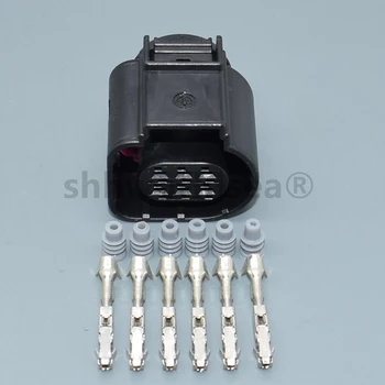 Shhworldsea 6 Pin dişi LSU 4.9 Gaz kelebeği vana kontrolü Elemanı Otomatik Sıcaklık Sensörü Fişi Deflasyon Konnektörü 4H0973713 VW Audi İçin