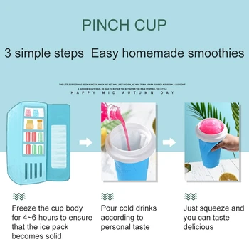 Silikon Hızlı dondurulmuş Yaz Sıkmak Ev Yapımı Milkshake Smoothie Kum Fincan DIY Slush Shake Maker Hızlı Soğutma Şişe
