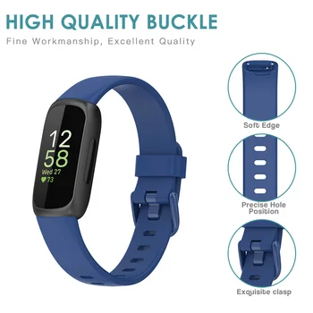 Silikon kol saati Bandı Fitbit Inspire 3 İçin Yedek Watchband bilezik kayışı Fitbit ınspire 3 İçin Kayış Correa Aksesuarı