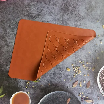 Silikon Macaron Pasta Fırın Pişirme Kalıp 48 Kavite DIY Kek Rulo Mat Pişirme Mat 3D Çikolata Kalıp Sac Mat