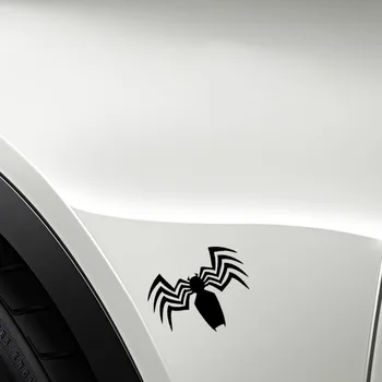 Siyah / gümüş Yaratıcı Kişilik Örümcek Venom Araba Çıkartmaları Pvc Moda Oto Motosiklet Dekorasyon Aksesuarları Su Geçirmez Çıkartmaları