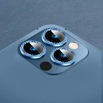 SP07 iPhone İçin Uygun 13 Pro 12 PromaX 11 Pro Elmas lens filmi iPhone 11 Pro Titanyum Alaşımlı Elmas Kristal Lens Sticker