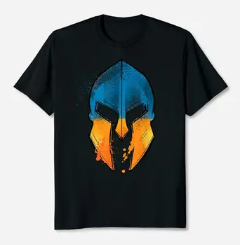 Spartan Kask Ukrayna Hediyeler Vyshyvanka Kozak Ukrayna Bayrağı T-Shirt erkek %100 % Pamuklu Rahat T-shirt Gevşek Üst Boyutu S-3XL