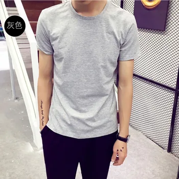 SS5251-Kısa kollu erkek tişört moda trendi hip-hop sokak tarzı Kore versiyonu gelgit öğrenci bol tişört