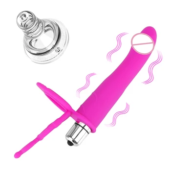 Strapon Dildo Vibratör Penis Üzerinde Kayış Çift Penetrasyon Vibratör Erotik Anal Plug Adam İçin Seks çiftler için oyuncaklar