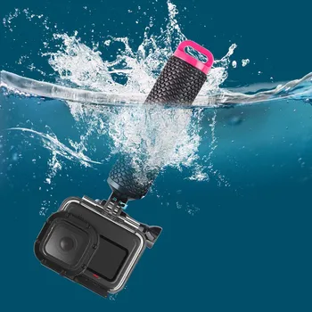 Su Yüzen El Kavrama Kolu Dağı Şamandıra Aksesuarları DJI Osmo Eylem GoPro Hero 9 Hero9 Xiaomi Eylem Kamera