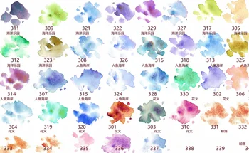 SÜPER GÖRÜŞ Bukalemun suluboya pigment mika ınci glitter Acuarela 48 renk 1 ml/2 ml ÇİZİM Sanat malzemeleri