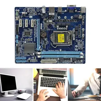 Sıcak H61M-S2-B3 Masaüstü Anakart Soketi LGA 1155 Tel CPU Arayüzü DDR3 16G Çift Kanallı Bellek VGA Arayüzü Anakart