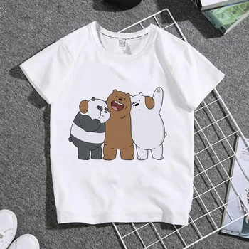 Sıcak Kawaii Q Karikatür Sevimli Ayı aile eşleştirme giyim çocuk T-shirt Grafik Üstleri dişi t parça Yaz Kadın T-shirt