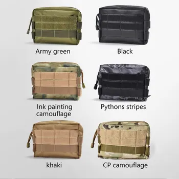 Taktik Molle Çantası Açık Avcılık Kamp Camo Çanta Aksesuarları Araçları Paketi Ordu Askeri EDC Bel çanta kemeri Cepler