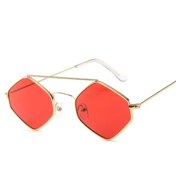 Tasarımcı Güneş Gözlüğü Kadın Lüks güneş gözlüğü Elmas Eşkenar Dörtgen Metal Çerçeve Retro Unisex Erkekler Moda Gözlük