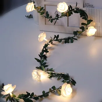 Tatil çiçek LED dize ışıkları 10 Leds 1.5 metre AA pil, çocuk odası çiçek/yılbaşı dekoru. Etkinlik Partisi / Yeni Yıl Malzemeleri