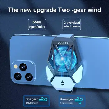 Taşınabilir cep telefonu soğutma fanı radyatör Mini Turbo kasırga oyun soğutucu cep telefonu serin ısı emici iPhone / Samsung / Xiaomi
