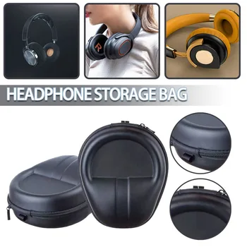 Taşınabilir EVA Kulaklık Taşıma Çantası Seyahat Fermuarlı saklama çantası Kılıfı Dijital ambalaj kutusu Büyük Boy Kulaklık Kulaklık
