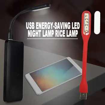 Taşınabilir Mini USB LED Esnek Gece Lambası Süper Parlak Kitap İşık Okuma Lambası Güç Bankası PC Laptop Notebook İçin Damla gemi