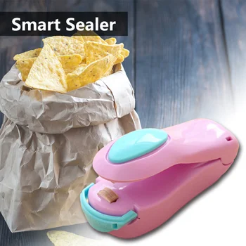 Taşınabilir ısıyla yapıştırma plastik torba Depolama Paketi Mini Yapıştırma Makinesi Kullanışlı Mühürleyen Kolay Resealer Gıda Aperatif Mutfak Aletleri