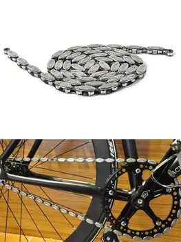 Tek Hız Zeytin Bisiklet Zinciri 100 Knot Sabit Vites Dağ Bisikleti Yol Bisiklet Zinciri Sihirli Düğme İle