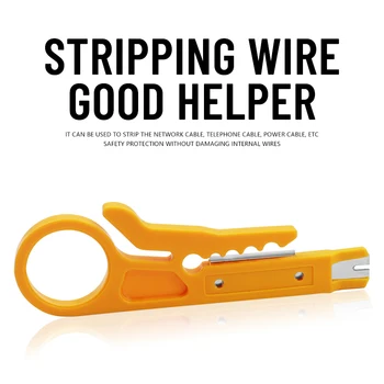Tel Stripper Bıçak Crimper Pense Sıkma Aracı Kablo Sıyırma Tel Kesici Crimpatrice Aracı Parçaları Mini Cep Taşınabilir