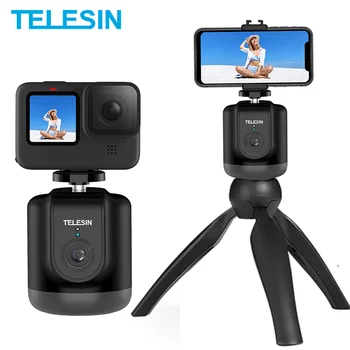 TELESIN AI Akıllı Çekim Gimbal Selfie 360° Rotasyon Otomatik Yüz İzleme Tutucu GoPro 10 DJI Osmo Eylem Kamera Telefon Vlog