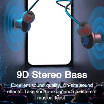 TF Kart Bluetooth kablosuz mikrofonlu kulaklıklar 80 Saat Çalma Kulaklık Smartphone Fone Bas Spor Kulaklıklar Boyun Bandı Stereo