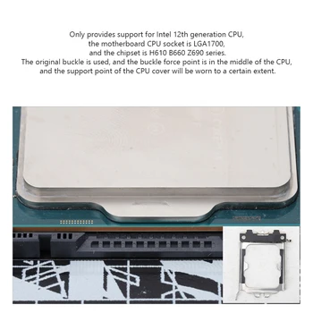 Thermalright LGA1700-BCF Gen 12 CPU Bükme Düzeltme Sabit Toka CNC Alüminyum Alaşım Anti-Off Çerçeve Koruyucu Intel